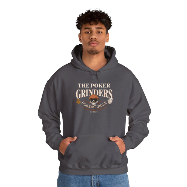 The Poker Grinders Hoodie - PokerCircle Sweatshirt for Dedicated Poker Players