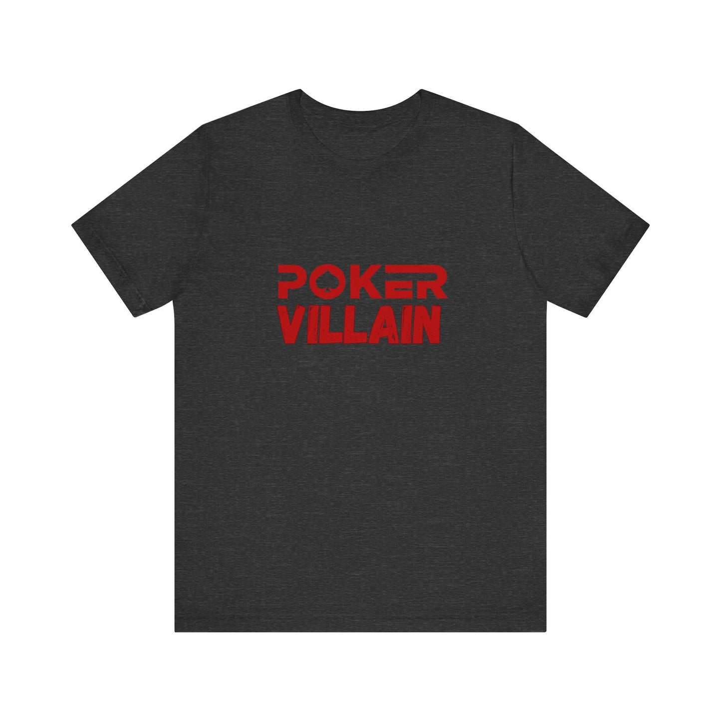 Menacing Poker Player T-Shirt – 'Poker Villain' Tee for the Strategic Player