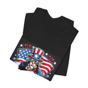 Uncle Sam Poker USA Independence Day Poker Tee - Funny T-Shirt for Poker Lovers, Patriotic Gift, Unique Casino Apparel - PokerCircle Design Studio