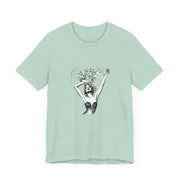 Queen of Hearts - Women's Playful Poker Art Graphic T-Shirt | PokerCircle Design Studio