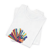 Rainbow Royale - Women's Vibrant Poker Art Graphic T-Shirt | PokerCircle Design Studio