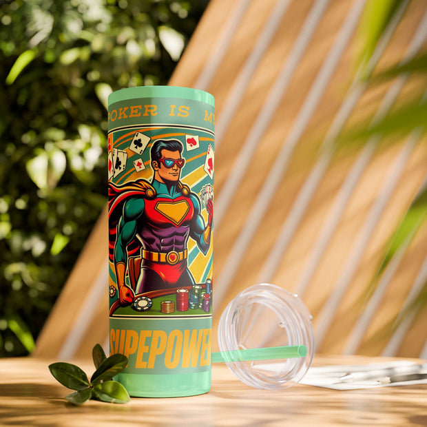 Poker is My Superpower – 20oz Stainless Steel Tumbler | PokerCircle Design Studio