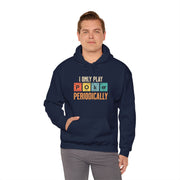 I Only Play Poker Periodically Hoodie - Fun Poker-Themed Sweatshirt for Casual Players