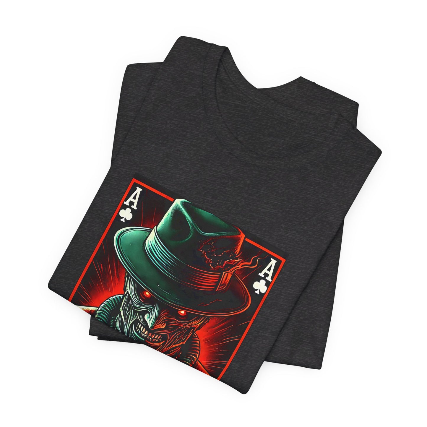 Poker Horror T-Shirt – 'Nightmare on 4th Street' Spooky Poker Tee for Gamers