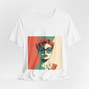 Retro Queen - Women's Vintage Poker Art Graphic T-Shirt | PokerCircle Design Studio