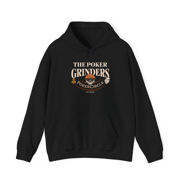 The Poker Grinders Hoodie - PokerCircle Sweatshirt for Dedicated Poker Players