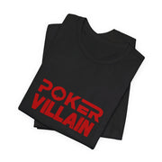 Menacing Poker Player T-Shirt – 'Poker Villain' Tee for the Strategic Player