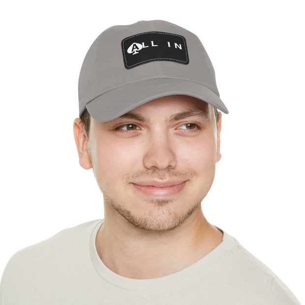 All In Dad Hat - Low Profile Adjustable Baseball Cap | PokerCircle Design Studio