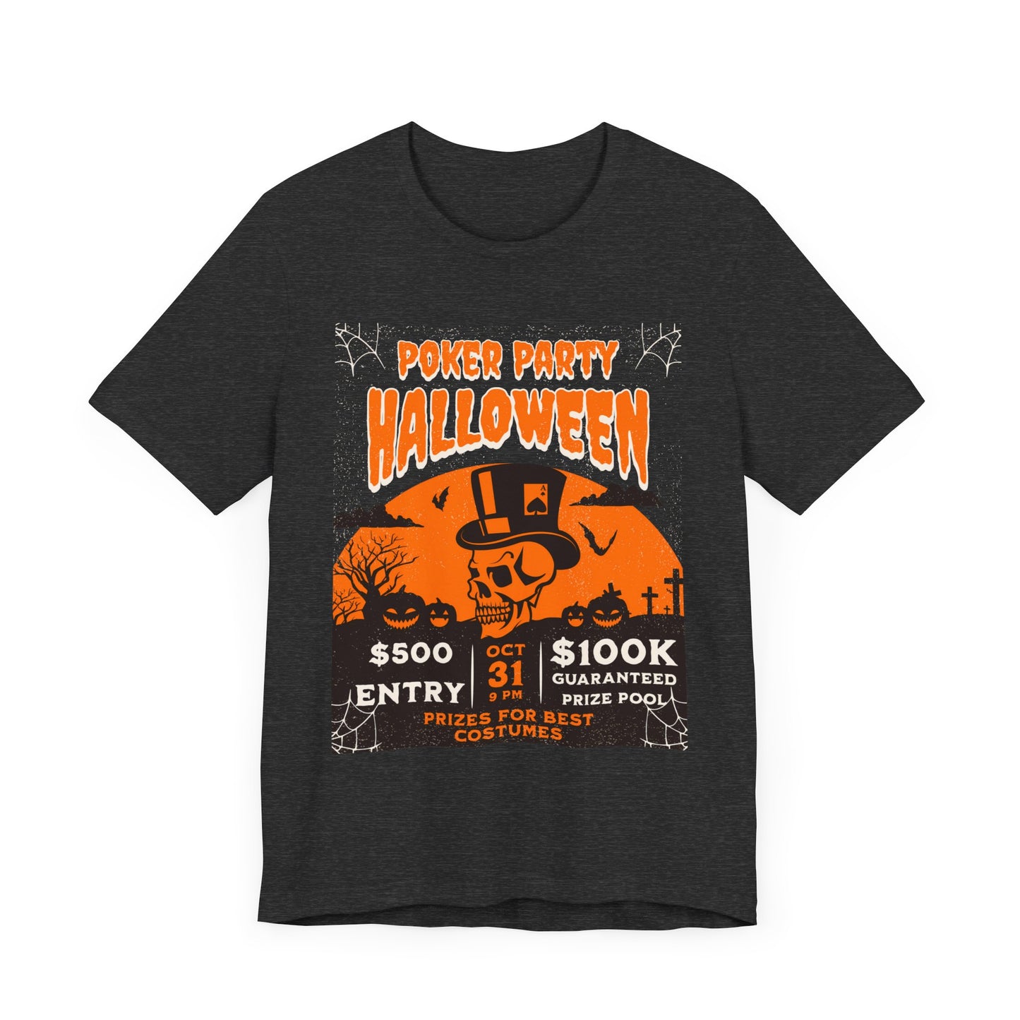 Halloween Poker Party T-Shirt – Spooky Fun & High Stakes Poker Night