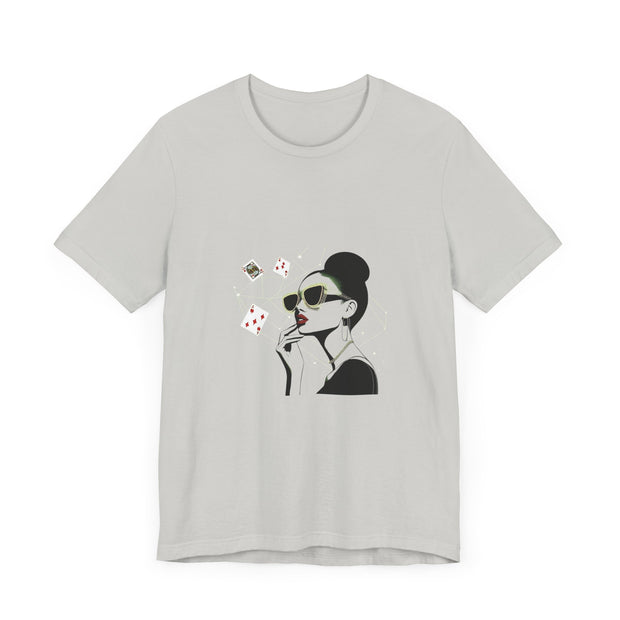 Bluff & Beauty - Women's Classy Poker Queen Graphic T-Shirt | PokerCircle Design Studio