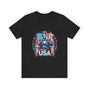 Abraham Lincoln Independence Day Poker Player T-Shirt - Funny Tee for Poker Lovers, Patriotic Gift, Unique Casino Apparel - PokerCircle Design Studio