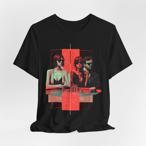 Poker Nights - Women's Stylish Poker Trio Graphic T-Shirt | PokerCircle Design Studio