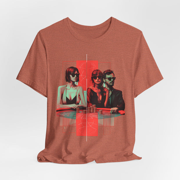 Poker Nights - Women's Stylish Poker Trio Graphic T-Shirt | PokerCircle Design Studio