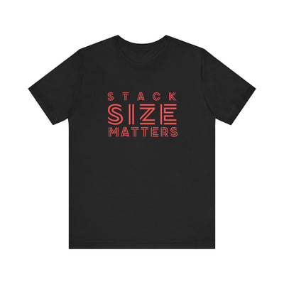 Poker Pro T-Shirt – 'Stack Size Matters' Tee for Serious Players