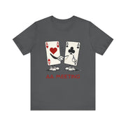 Poker Humor T-Shirt – 'AA Meeting' Pocket Aces Tee for Card Players