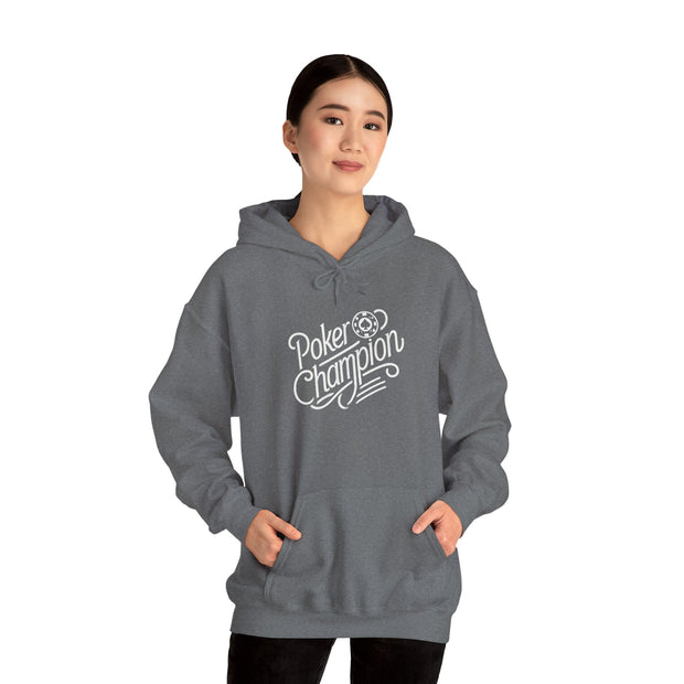 Poker Champion Hoodie - Champion-Themed Poker Sweatshirt for the Ultimate Winner