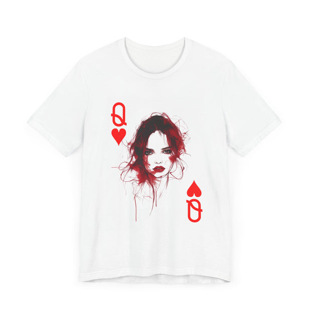 Queen of Hearts Poker T-Shirt – PokerCircle Design Studio