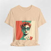 Retro Queen - Women's Vintage Poker Art Graphic T-Shirt | PokerCircle Design Studio