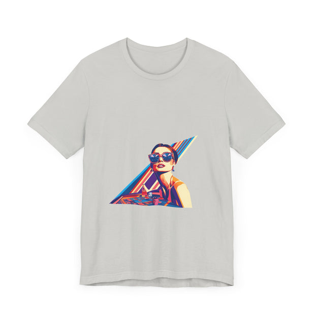 Neon Ace - Women's Bold Poker Graphic T-Shirt | PokerCircle Design Studio