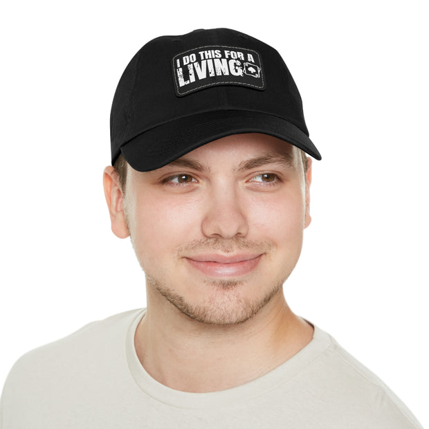 I Do This for a Living Dad Hat - Low Profile Adjustable Baseball Cap | PokerCircle Design Studio