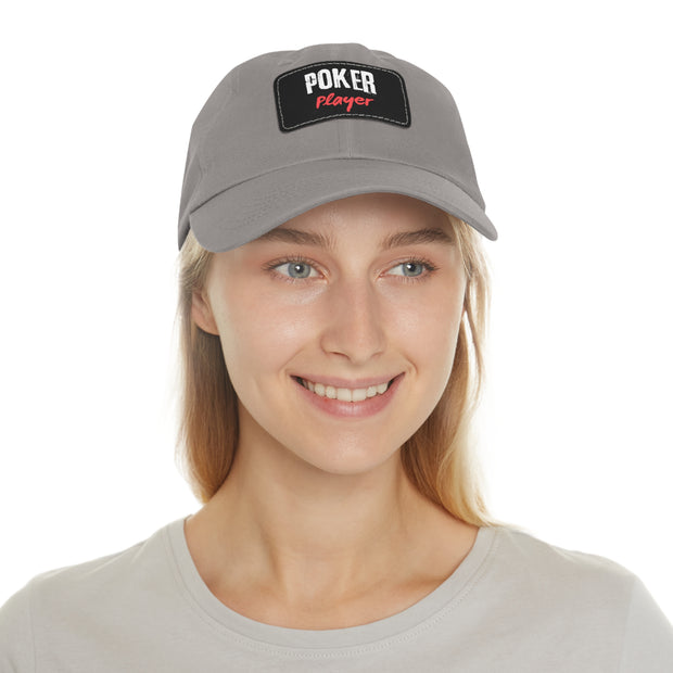 Poker Player Dad Hat - Low Profile Adjustable Baseball Cap | PokerCircle Design Studio