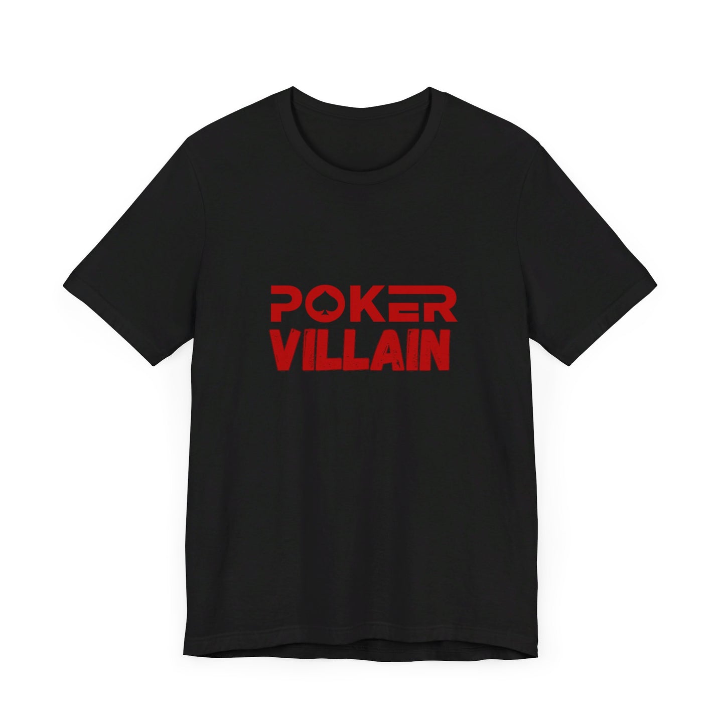 Menacing Poker Player T-Shirt – 'Poker Villain' Tee for the Strategic Player