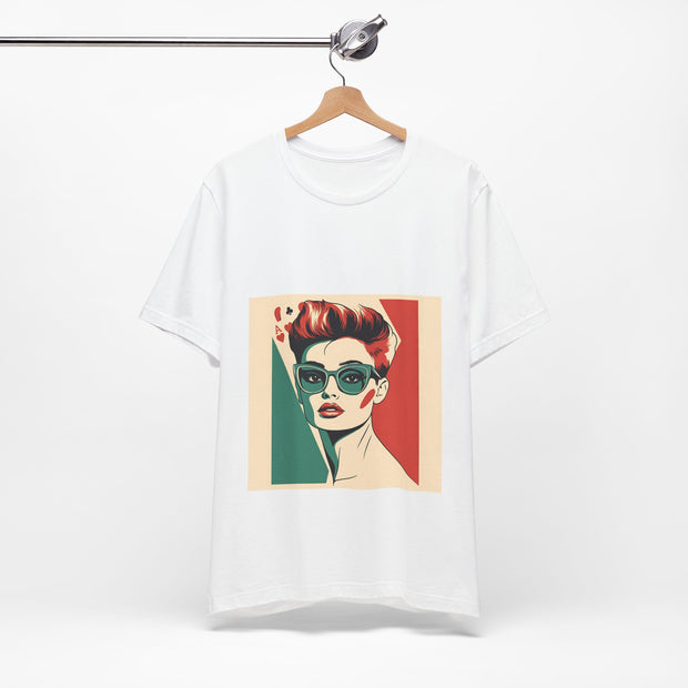 Poker Royalty - Women's Retro Poker Queen Graphic T-Shirt | PokerCircle Design Studio