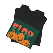 Spooky Poker T-Shirt – 'Flop Happens Halloween Edition' Tee for Festive Players