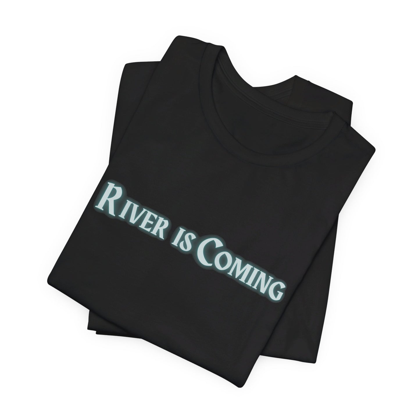 Poker Strategy T-Shirt – 'River is Coming' Tee for Card Game Enthusiasts