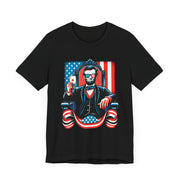 Abraham Lincoln Independence Day Poker T-Shirt - Funny Tee for Poker Lovers, Patriotic Gift, Unique American Poker Apparel - PokerCircle Design Studio