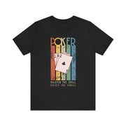 Poker T-Shirt – 'Master the Skill, Enjoy the Thrill' Tee for Poker Enthusiasts