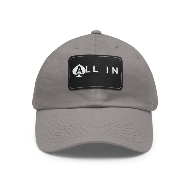 All In Dad Hat - Low Profile Adjustable Baseball Cap | PokerCircle Design Studio