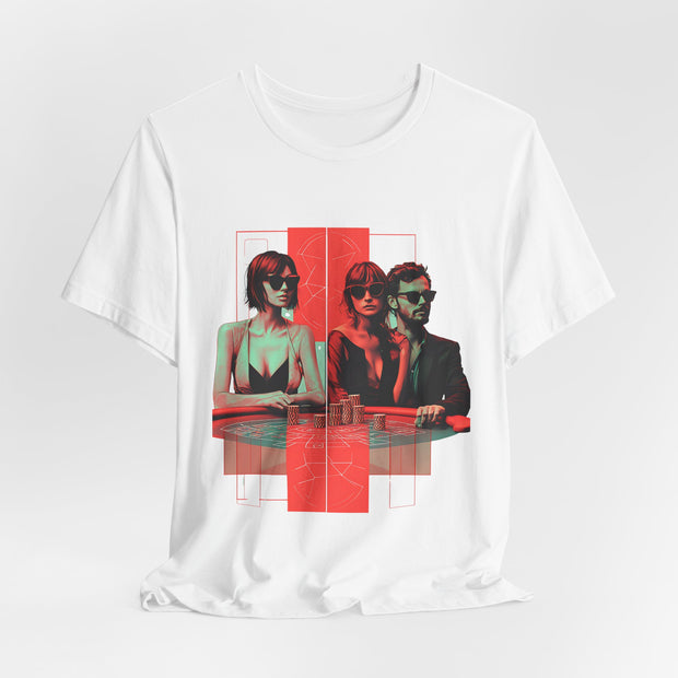 Poker Nights - Women's Stylish Poker Trio Graphic T-Shirt | PokerCircle Design Studio