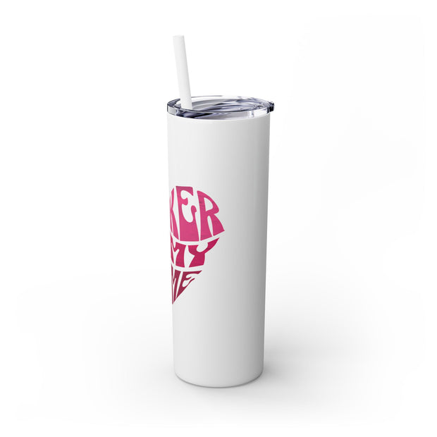 Poker is My Game – 20oz Stainless Steel Slim Tumbler with Straw | PokerCircle Design Studio