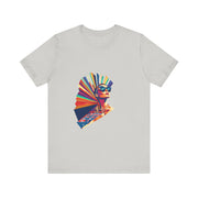 Rainbow Royale - Women's Vibrant Poker Art Graphic T-Shirt | PokerCircle Design Studio