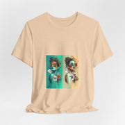 Dual Deal - Women's Playful Poker Double Graphic T-Shirt | PokerCircle Design Studio