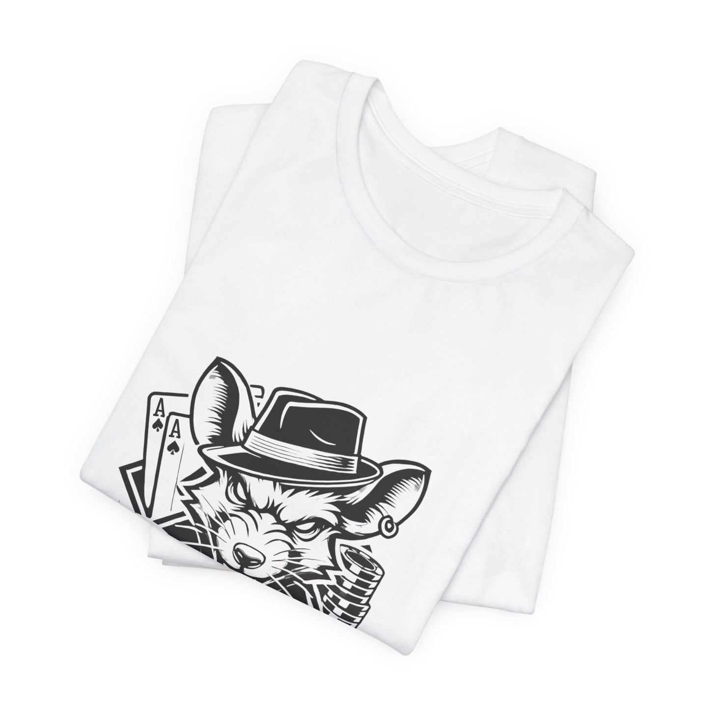 Poker Luck T-Shirt – 'River Rat' Graphic Tee for Card Game Enthusiasts