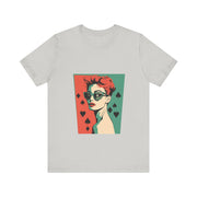 Queen of Suits - Women's Vintage Poker Art Graphic T-Shirt | PokerCircle Design Studio