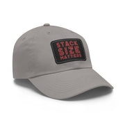 Stack Size Matters Dad Hat - Low Profile Adjustable Baseball Cap | PokerCircle Design Studio