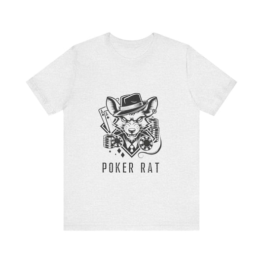 Poker Lover T-Shirt – 'Poker Rat' Graphic Tee for Clever Strategists