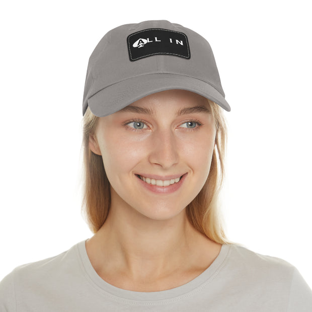 All In Dad Hat - Low Profile Adjustable Baseball Cap | PokerCircle Design Studio