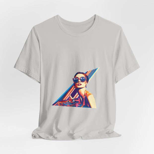 Neon Ace - Women's Bold Poker Graphic T-Shirt | PokerCircle Design Studio