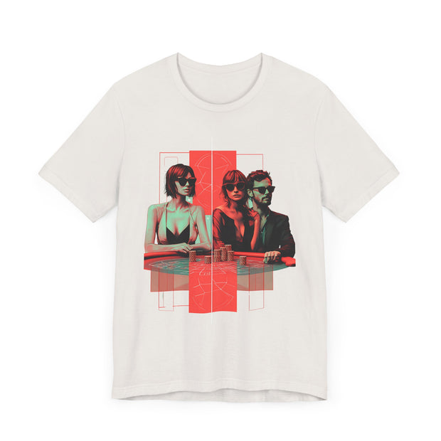 Poker Nights - Women's Stylish Poker Trio Graphic T-Shirt | PokerCircle Design Studio