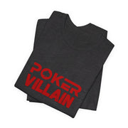 Menacing Poker Player T-Shirt – 'Poker Villain' Tee for the Strategic Player