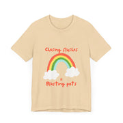 Vibrant Poker T-Shirt – 'Chasing Flushes & Blasting Pots' Tee for Joyful Players