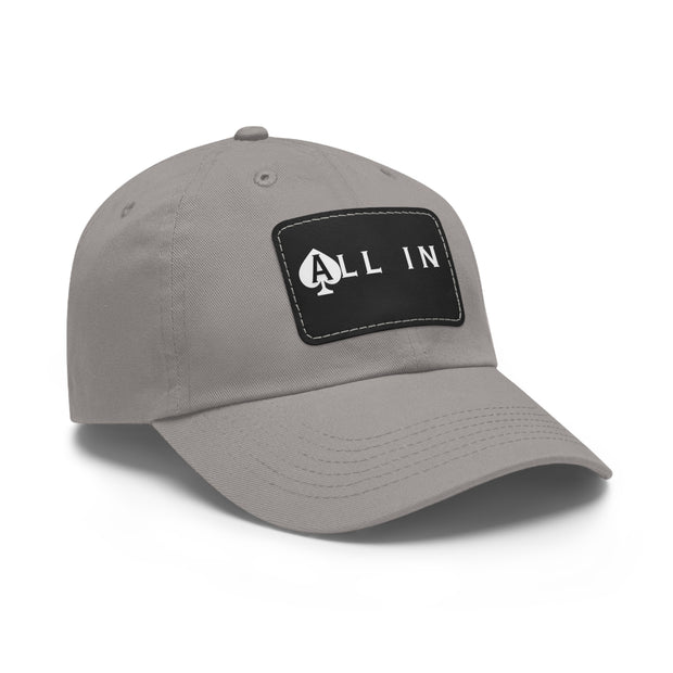 All In Dad Hat - Low Profile Adjustable Baseball Cap | PokerCircle Design Studio