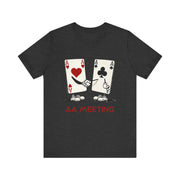 Poker Humor T-Shirt – 'AA Meeting' Pocket Aces Tee for Card Players