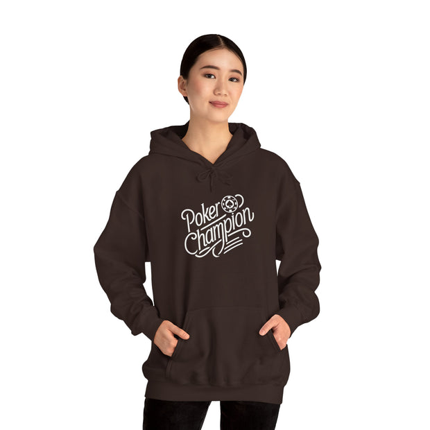 Poker Champion Hoodie - Champion-Themed Poker Sweatshirt for the Ultimate Winner