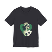 Queen of Spades - Women's Bold Poker Graphic T-Shirt | PokerCircle Design Studio