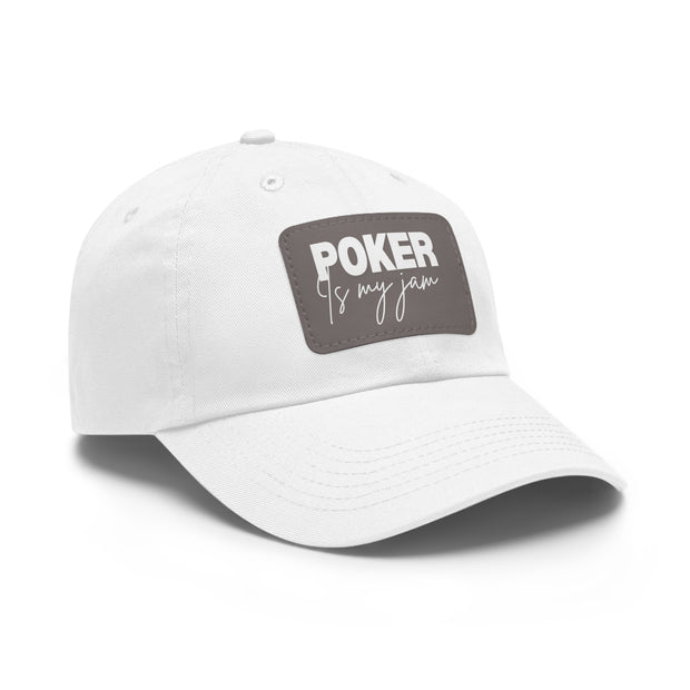 Poker is My Jam Dad Hat - Low Profile Adjustable Baseball Cap | PokerCircle Design Studio